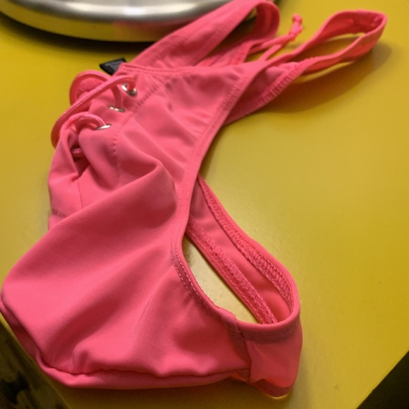 Envy Mens Lace up thong L Pink - Picture 6 of 7
